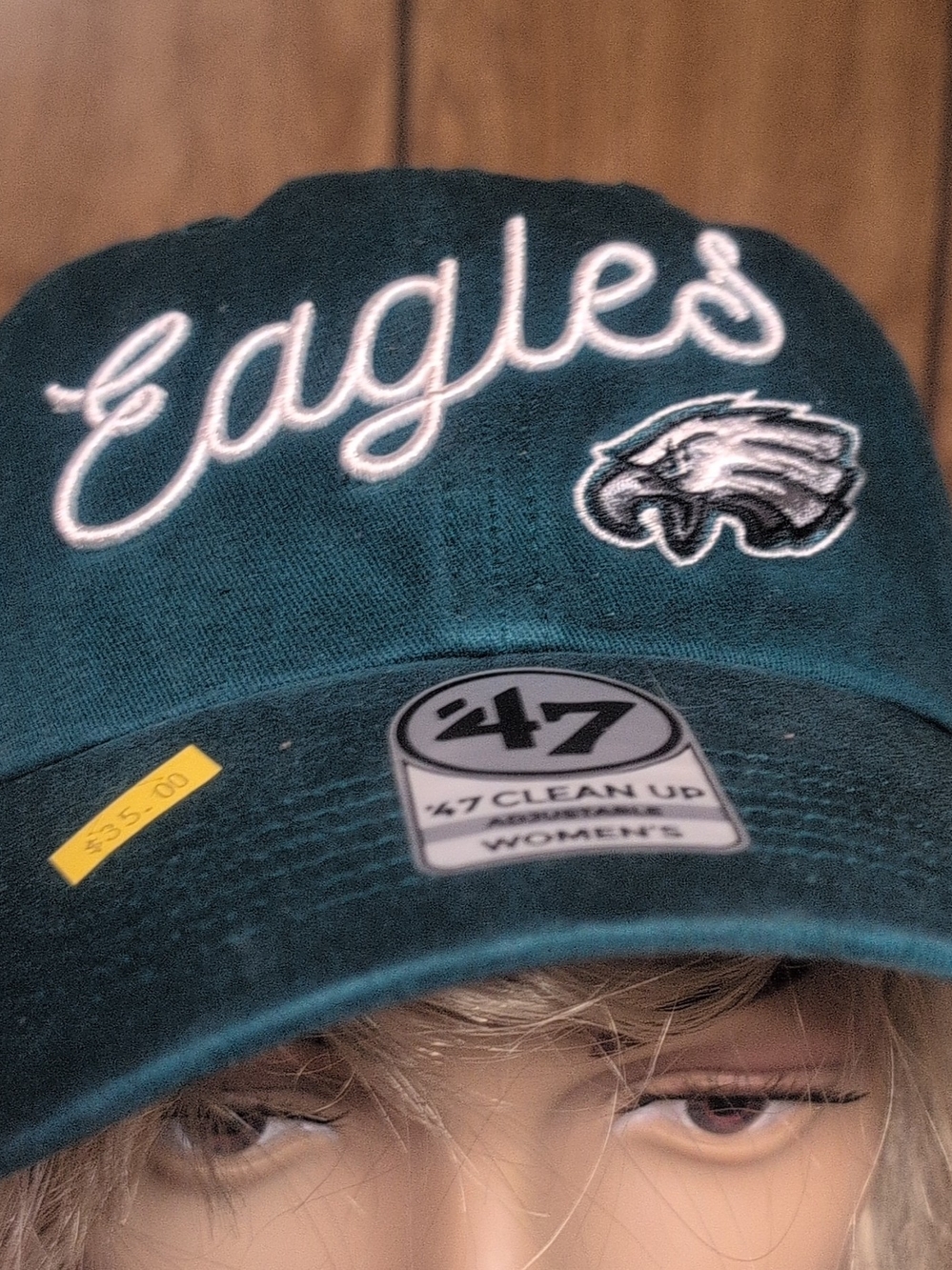 47 Clean Up Women's Philadelphia Eagles Teal Baseball Cap